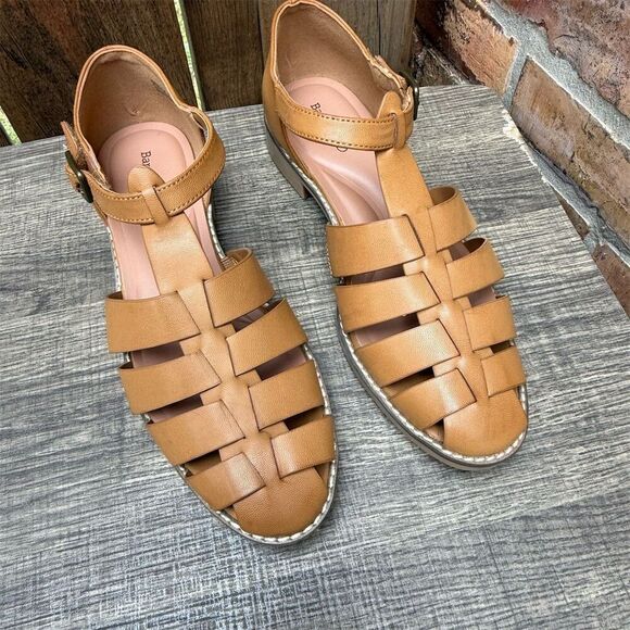 Baretraps Women's Fisherman Flat Sandals Tan Size 7.5M Casual Leather - Picture 6 of 11
